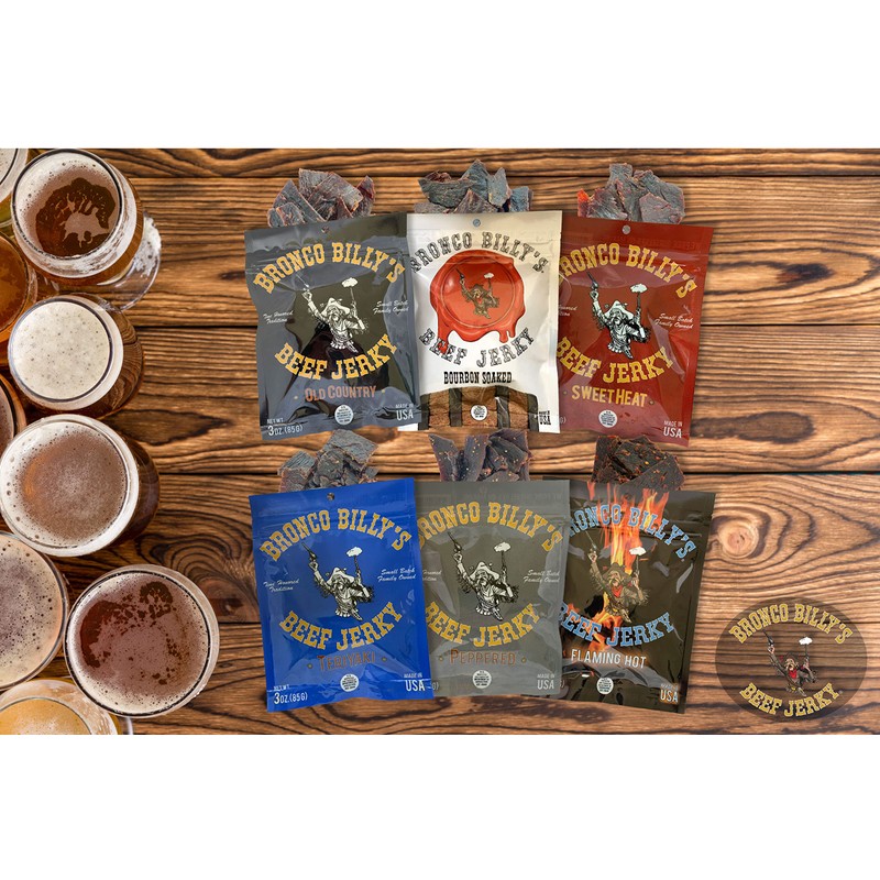 Bronco Billy's Beef Jerky 6 Pack Sampler