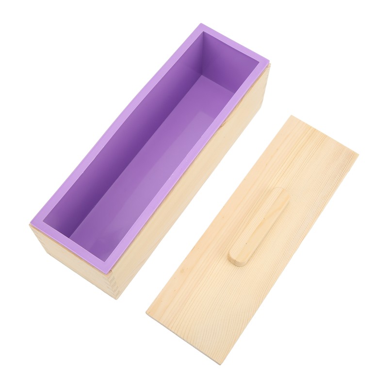 Soap Loaf Mold Flexible Purple Silicone DIY Hand Made Soap