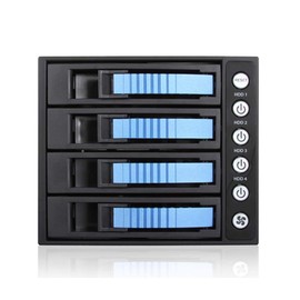 ISTAR BPU-340HD-BLUE 3X 5.25 to 4X 3.5 2.5" 12Gb/s HDD SSD Hot-swap Rack
