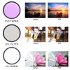 3 pcs 67mm UV CPL FLD Camera Filters Kit for