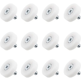 SIMAIYUN 12 Pcs 3/4 Inch Drawer Slide Roller, Drawer Pulley Replacement Wheels Plastic Pulley Bearing Small Pulley for Cabinet Sliding Door Filing Cabinet