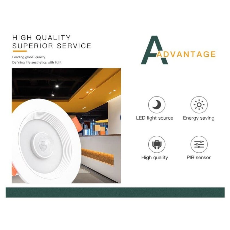 LED Downlights Recessed 10W 85-265V LED Auto Lamp Smart LED