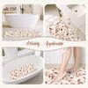 SHUCHING Brown Bath Mat for Tub Non Slip-40x16 Inch, Leaves