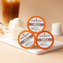 Fresh Roasted Coffee, Decaf Vanilla, Flavored Coffee Pods, K-Cup Compatible, 24 Count
