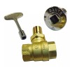 Dante 3/4in. Quarter Turn Straight Gas Ball Valve Kit, Chrome