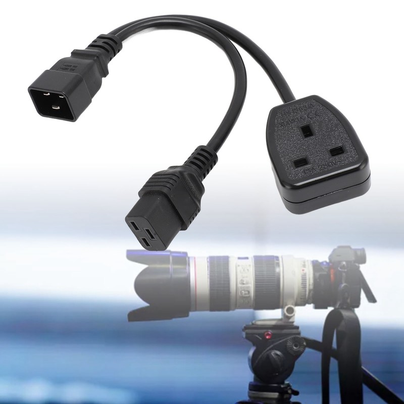 IEC320 C20 Male to C19 Female Power Cable PVC Y