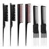 Nogeqi 6 Pieces Teasing Comb for Women Teasing Brush Rat