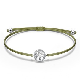 NINAWISH Bracelets for Womens, Sterling Silver Bracelet for Women, Friend Bracelet, Tree of Life Bracelet Ankle Bracelet, Bridesmaid Gifts, Jewellery Gifts for Women, Friend Gifts for Women