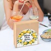 Summer Lemon Wreath Napkin Holder for Tables Paper Cocktail Napkin