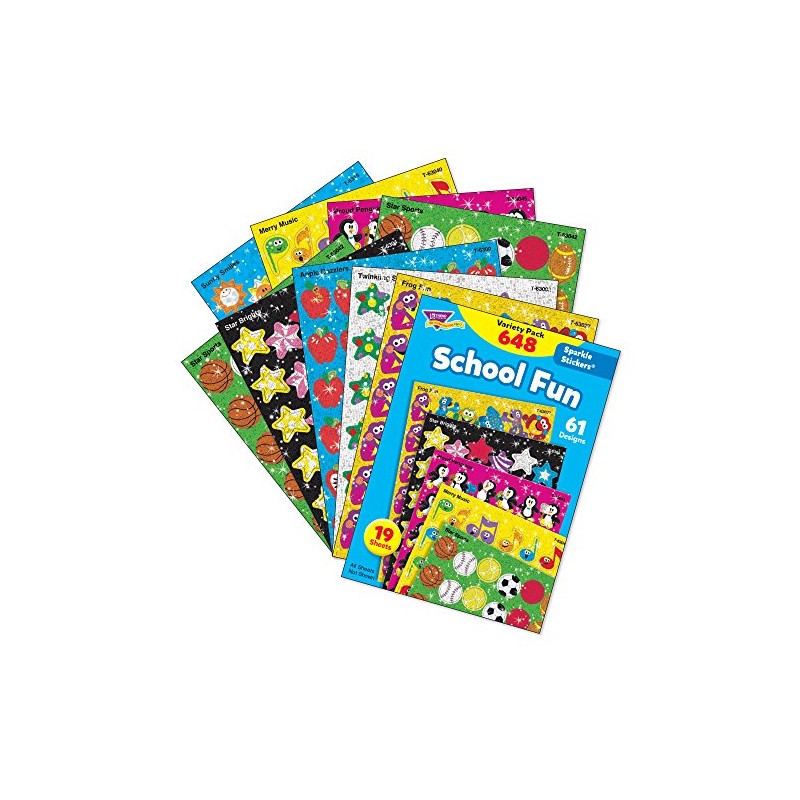 Trend Sparkle Sticker, Multicolor 648 per Pack