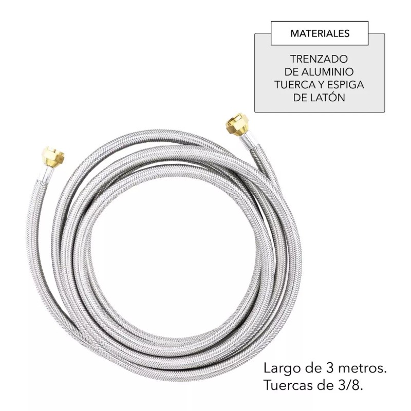 CNX Manguera Flexible De Uso General 3/8 X 3/8 X