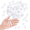 Jetec Plastic Head Double Pins Bed Skirt Holding Pins White
