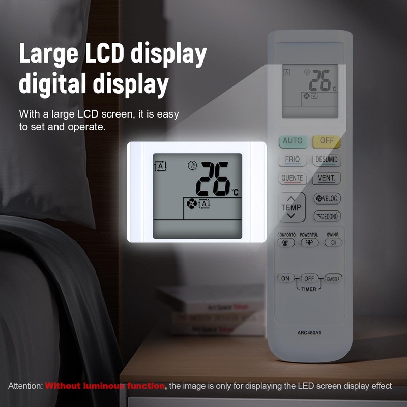 New Backlight Replacement for Daikin Air Conditioner Remote Control ARC480A1