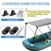 Bimini Top for Inflatable Boat (Width 3.3-4.6 ft) with Mounting