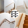 6 Pack Handrail Stair Brackets, Heavy Duty Hand Rail Bracket