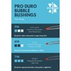 Teak Tuning Bubble Bushings Pro Duro Series in White -