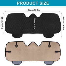 Dokeno Universal Seat Cushion Seat Cushion Car Back Seat Cushion Covers 134 x 50 cm Non-Slip Car Seat Protector Breathable Car Seat Cover Black Seat Cushion for Tractor