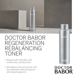 DOCTOR BABOR Rebalancing Toner | Ausgleichendes Gesichtswasser mit 7.5% Aminosäure für trockene Haut | Hydratisiert & regeneriert | Mit BIOGEN PLANT EXTRACT | vegan | 200ml Toner