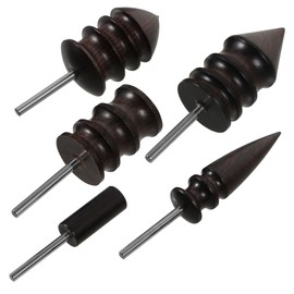 OSALADI 5Pcs Leather Burnishing Tool Edge Burnisher Rods for Polishing Leather Compatible with Rotary Tools Durable Construction for Finishing