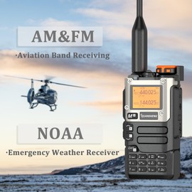 2 Pack QUANSHENG UV-K5 8 Radio DTMF Walkie Talkie with NOAA Weather Forecast Type-c Charging Dual Band UV-K6 Upgede Version UV-K5 Two Way Radio with Battery Eliminator Kit