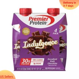 Premier Protein Indulgence 30g Protein Shake - Decadent Chocolate - 11oz/4pk - Default