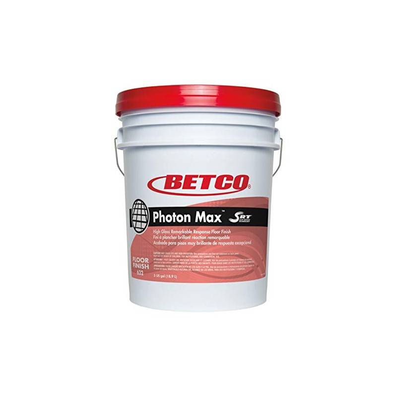 Betco® Photon Max With SRT Floor Finish, Unscented, 5 Gallons