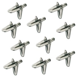 Gedotec Shelf Support Wooden Floor Shelf Support Diameter 3 mm Shelf Support for Furniture Easy Fix Fixing for Shelves Shelf Support Nickel-Plated Steel Pack of 20 Shelf Pin for Insertion