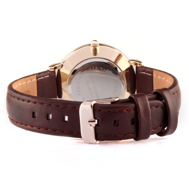 Alienwork IK Men's / Women's Ultra Flat Slim Watch with