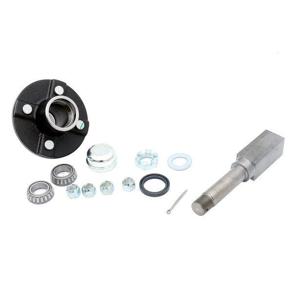 UCUT 4-Bolt On 4 Inch Trailer Hub Assembly Kit,Includes (1)
