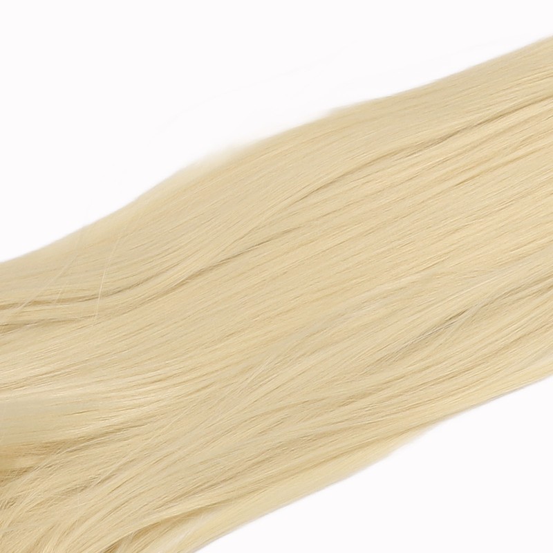 Women Long Blonde Wig with Bangs Synthetic Secure Fit Heat