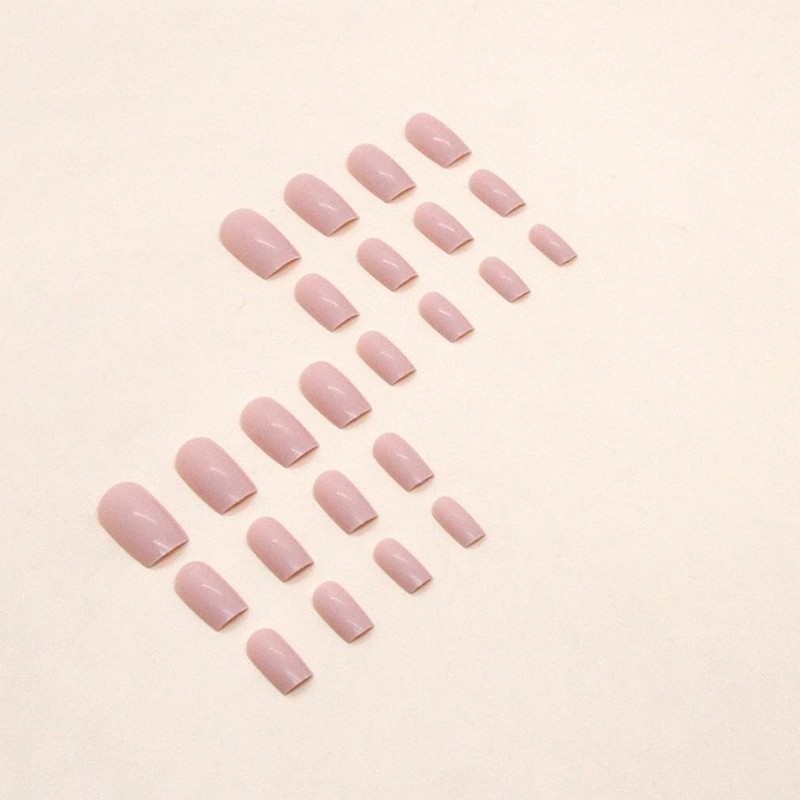 YOGOTI Nail Tips, 24 Pieces, Short, Gel Nails, Nail Stickers,