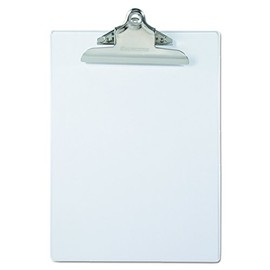 Saunders Plastic Clipboard with High Capacity Clip, Clear, Letter Size, 8.5 Inches x 12 Inches, 1 Clipboard (21803)