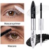 Double Ended Tubing Mascara,2-Step Black Mascara Volume and Length, Volumizing