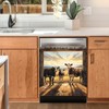 Funny Cows Magnetic Dishwasher Cover,Farmhouse Cattles Heifer Dishwasher Magnets Decal,Country