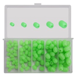 SEIWEI Soft Plastic Luminous Glow Fishing Beads Assortment, 100Pcs with Storage Box Fishing Accessories, for Rigs Boat Beach Fishing Saltwater Freshwater Rigs