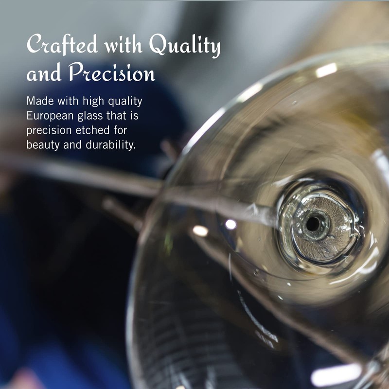 Mikasa Cheers White Wine Glasses Set of 4, 16-Ounce Elegant