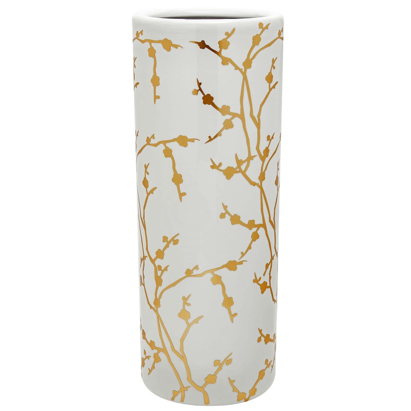 Red Lantern 24" Gold Branches Umbrella Stand