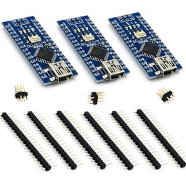Hailege 3pcs 328-AUP CH340G 5V 16M Mini USB Micro Controller Board Development Board for with PIN Headers Pin Unsoldered