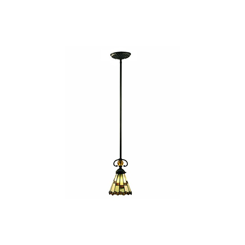 Springdale STH15098LED Jerome LED Tiffany Mini Pendant, Tiffany Bronze