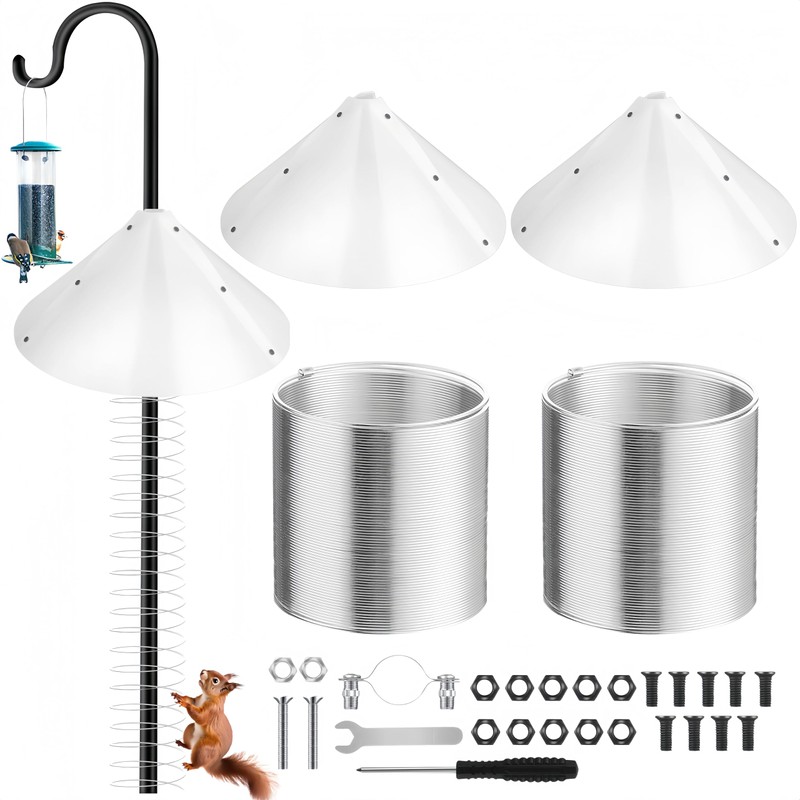 Shimeyao 19 Inch Squirrel Baffle and Squirrel Barrier Spring Device