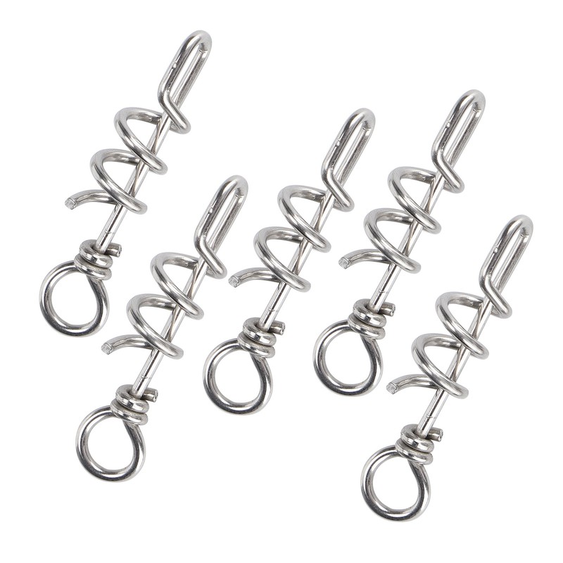 5 Pcs Bird Parrots Foot Ring Buckle Stainless Steel Foot
