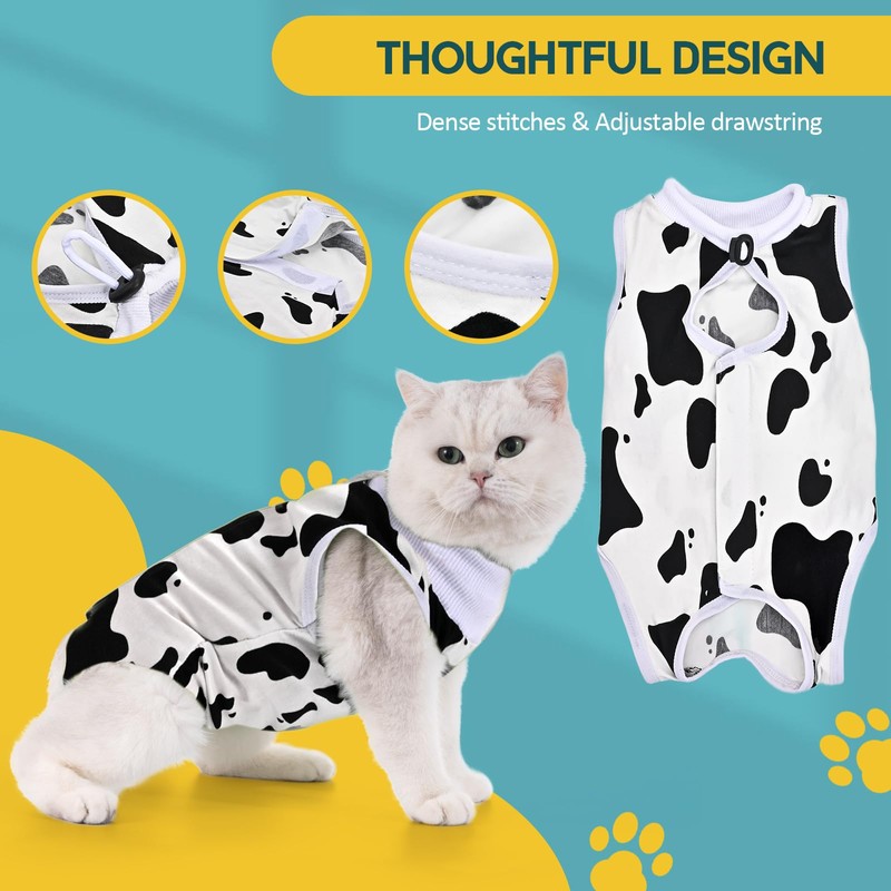 Avont Cat Recovery Suit, Kitten Onesies for After Surgery, Surgical