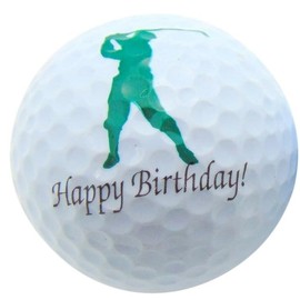 Westmon Works Happy Birhday Golfer Golf Ball for Golfing Friend Dad or Grandpa Novelty Gift