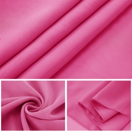 12 Pack Chiffon Table Runner 14x108 Inch Long 9ft Sheer Table Runners for Party Romantic Wedding Bridal Shower Fall Decorations-Fuchsia