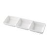 Fukui Craft 51025450 Melamine 22.2 Masanatsu Cut Plate, White Gloss