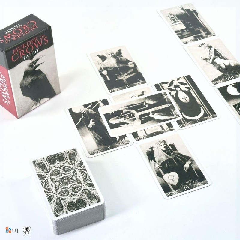 I.I.J Tarot Cards, 78 Cards, Weighted Edition, Miniature Tarot Divination