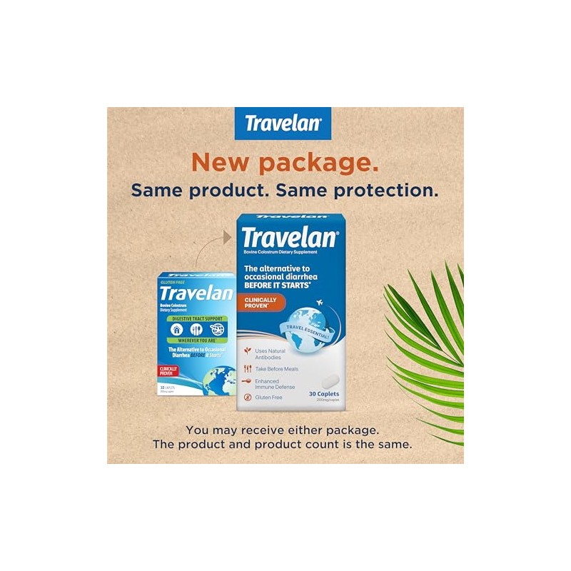 Travelan Anti Diarrhea Pills - Natural Digestive Support