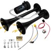 150db Super Loud Dual Trumpet Air Horn Kit with Compressor