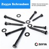 Zuyya Pack of 8 Wood Screws Hex M10 x 100