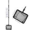 POPETPOP Extendable Fishing Net Plastic Pole Handle Telescopic Landing Net